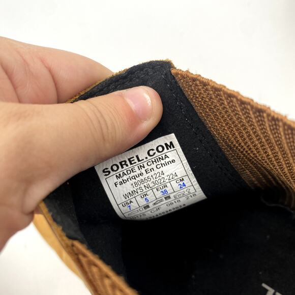 Sorel Size 7 Brown chelsea wedge Booties - Picture 6 of 8